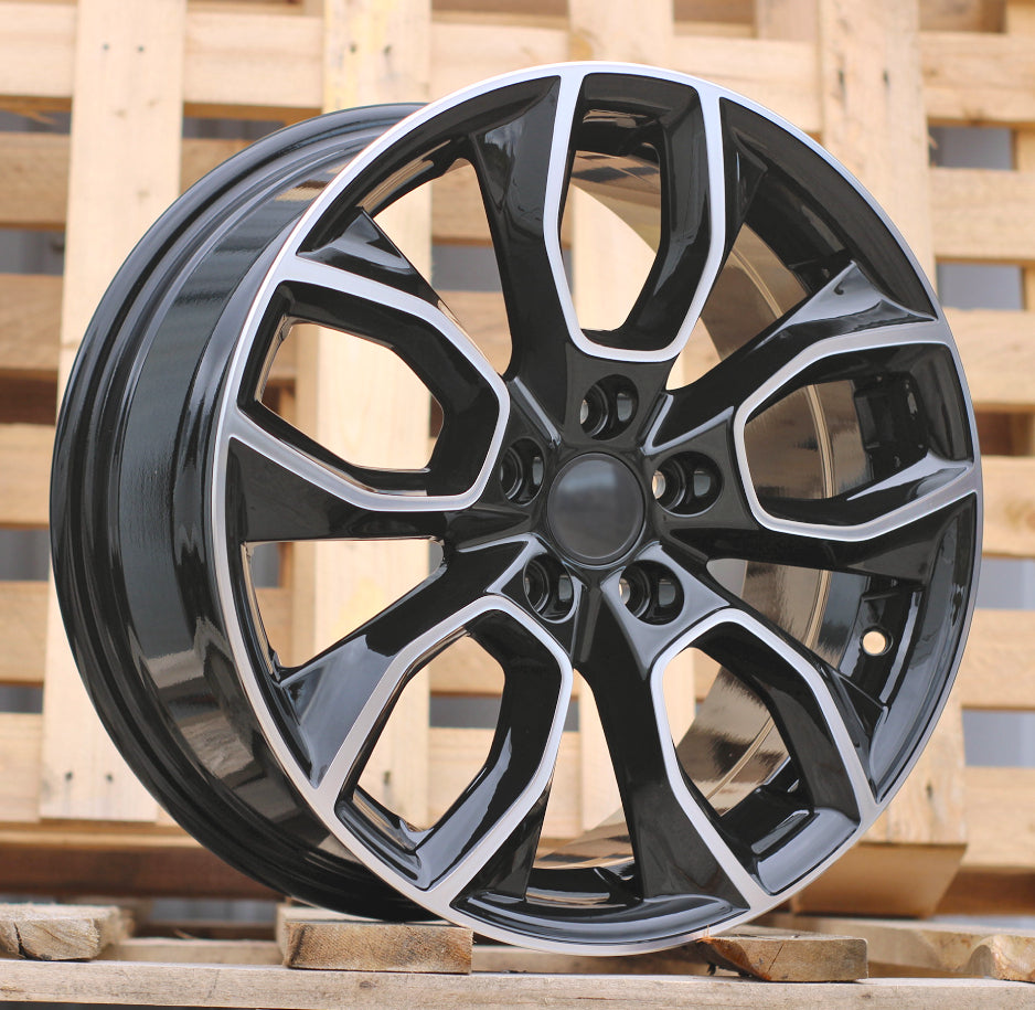 Alu kola pro Škoda H593 7x16 5x112 ET45 57.1 Black Partial Polished