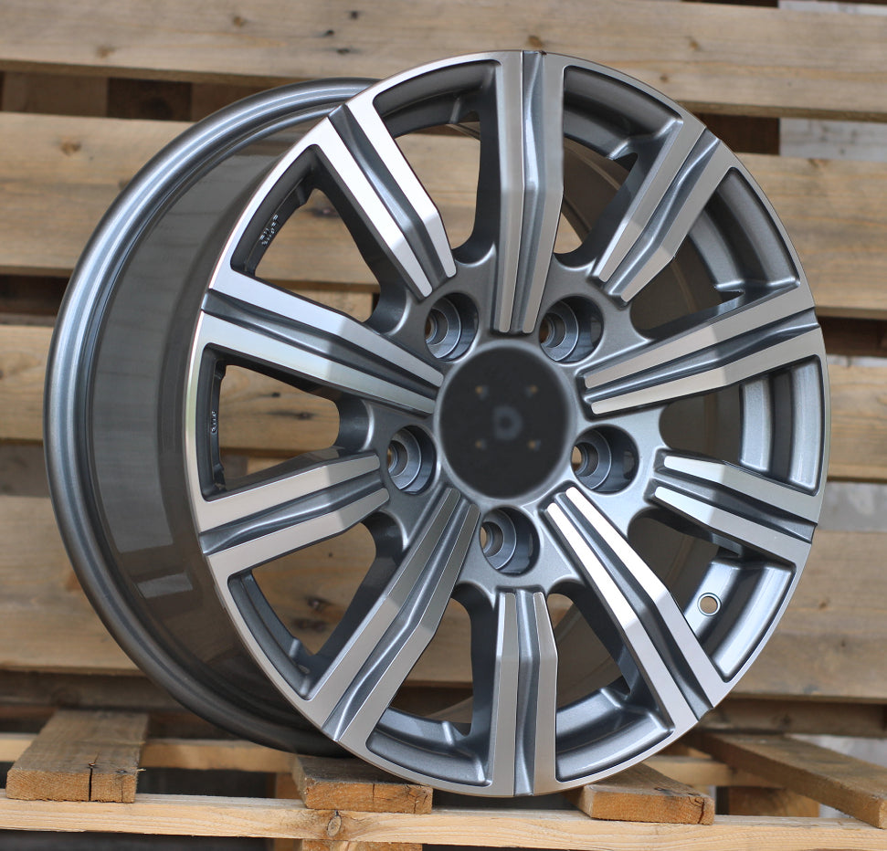 Alu kola pro Toyota B1149 8x17 5x150 ET50 110.1 Grey Polished