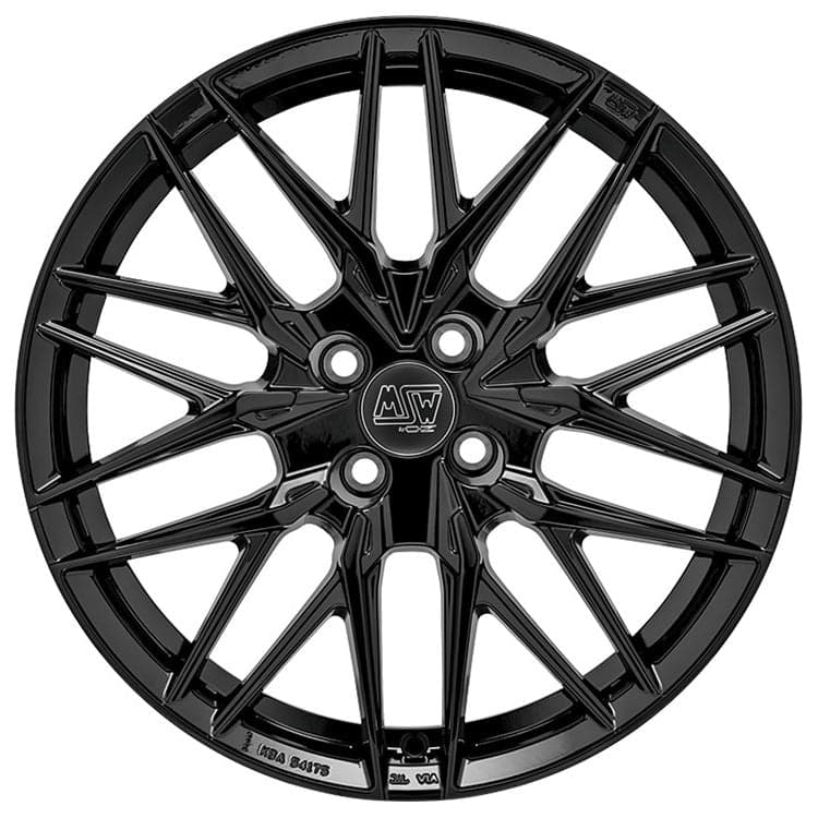 Alu kola MSW 50 9.5x22 5x112 ET31 Gloss Black-Alu kola-WheelsUp