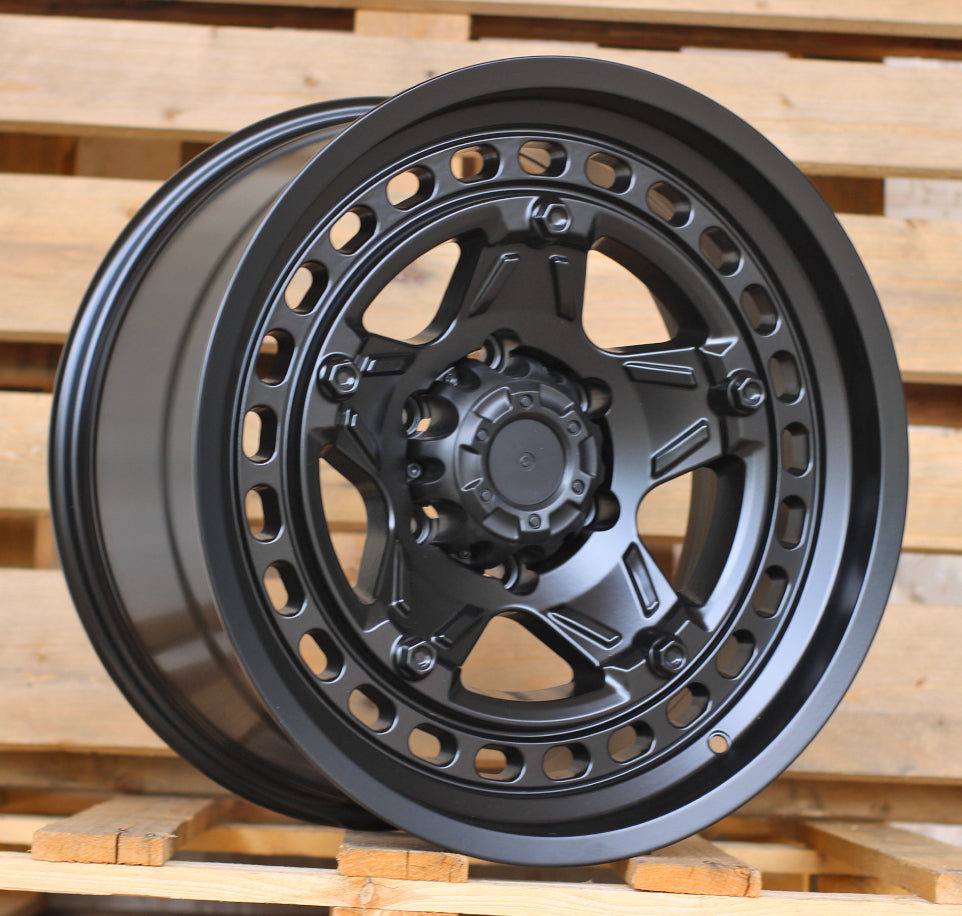 Alu kola pro Offroad JT186 8.5x16 6x139.7 ET 110.1 Black Matt | Wheelsup.cz