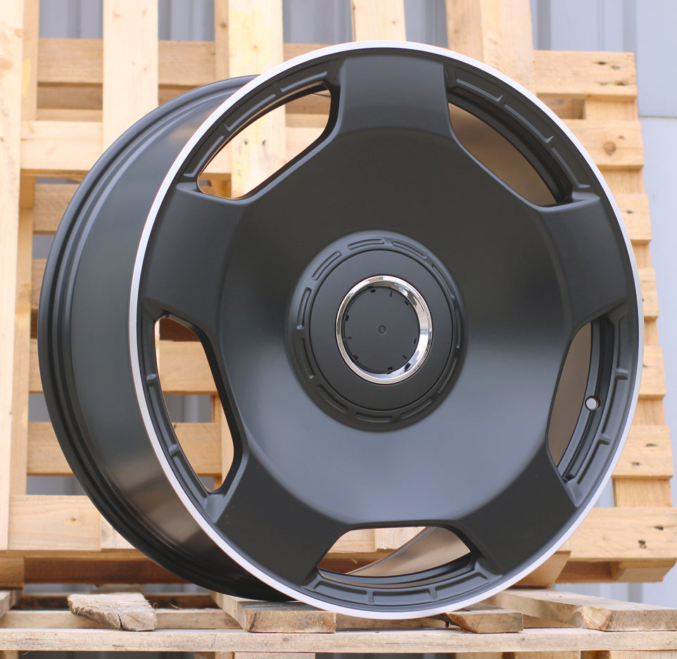 Alu kola pro Mercedes F5133 8.5x20 5x112 ET35 66.6 Black Half Matt & Polished Lip