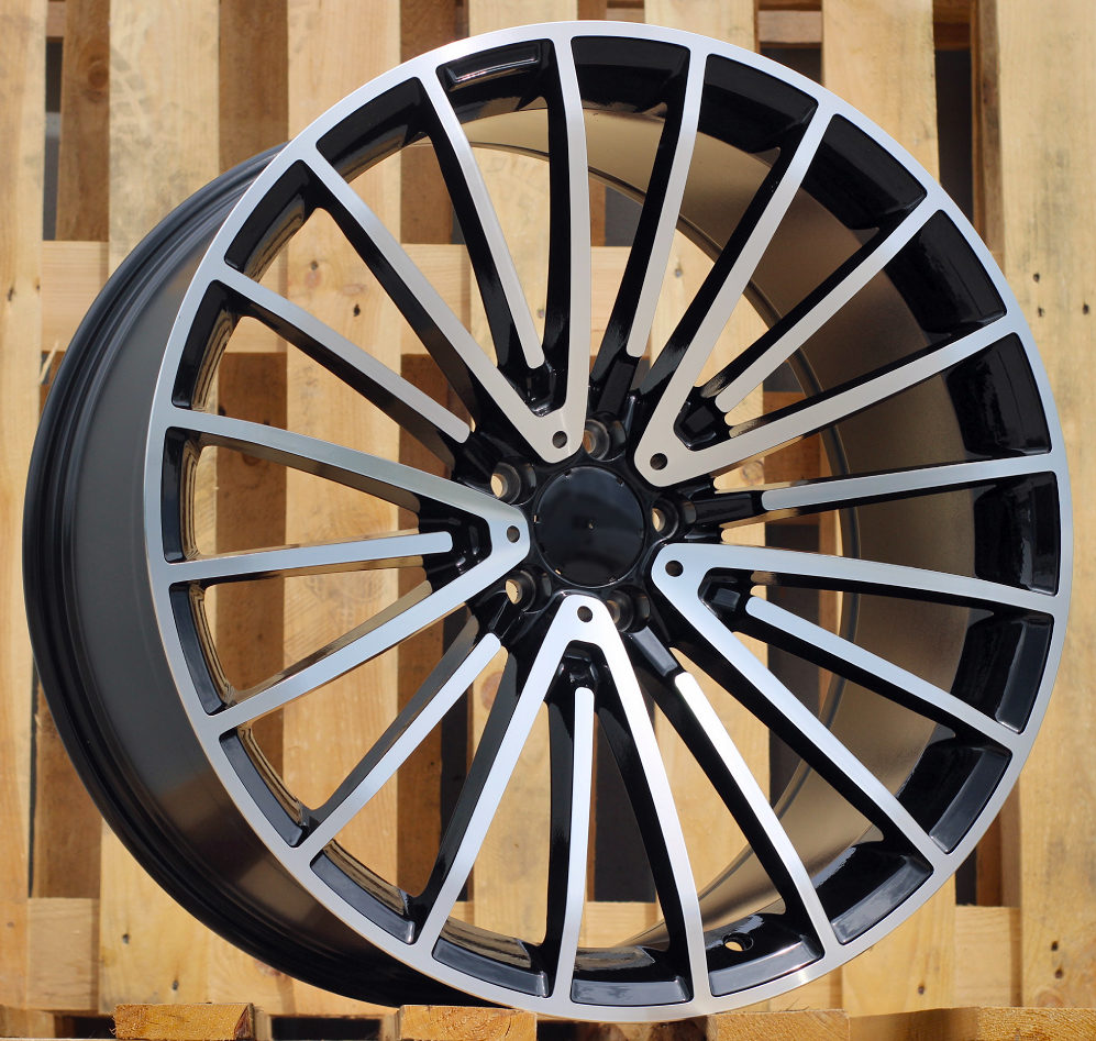 Alu kola pro Mercedes FB0566P 10x21 5x112 ET35 66.6 Black Polished