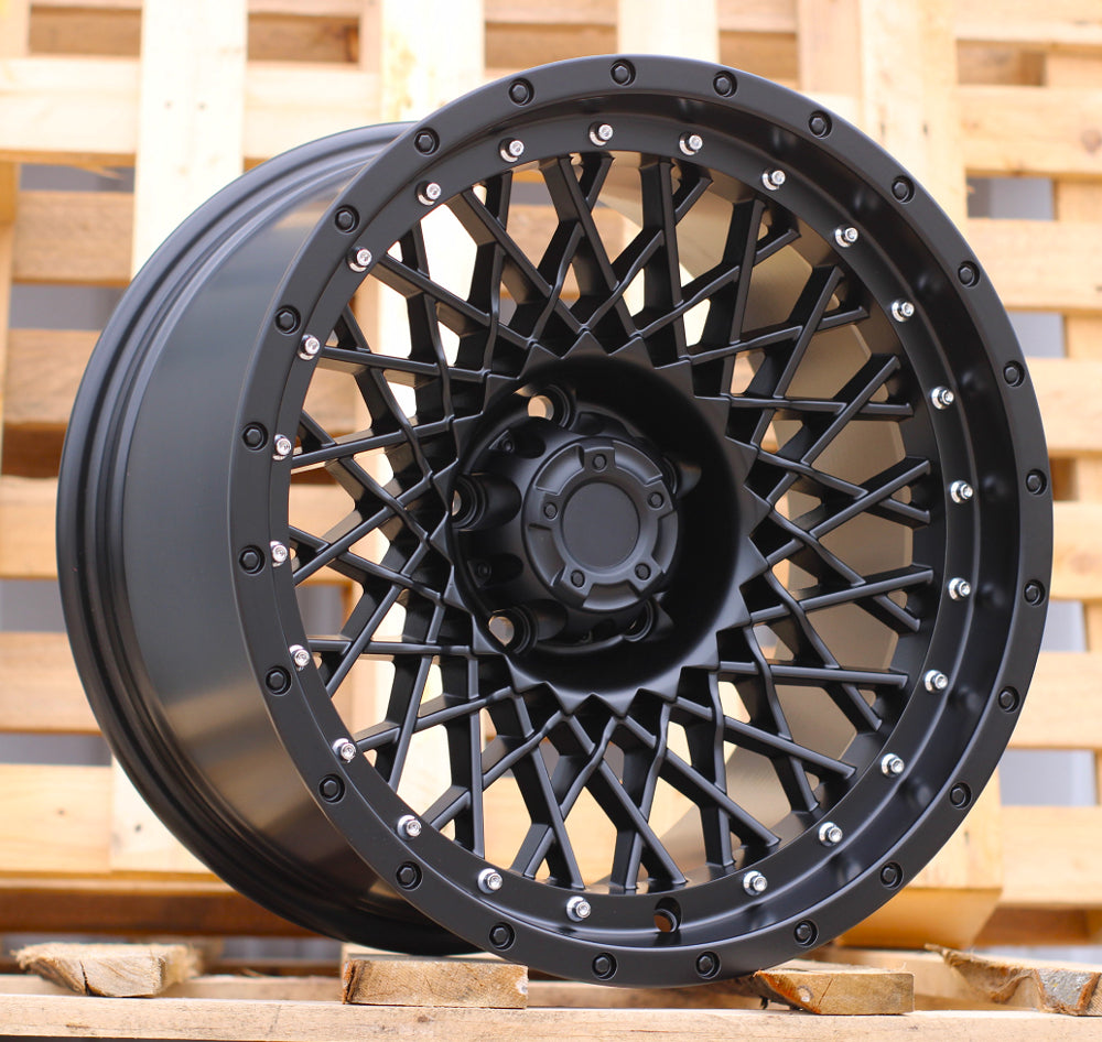 Alu kola pro Offroad FBX085 9x17 5x127 ET-10 71.6 Black Matt