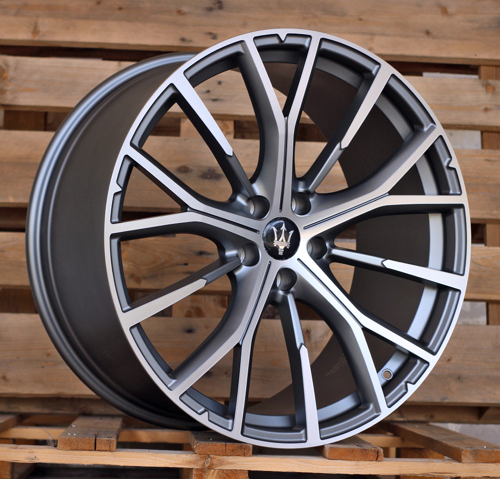 Alu kola pro Masserati FB1573 9x21 5x114.3 ET35 67.1 Grey Polished Matt | Wheelsup.cz