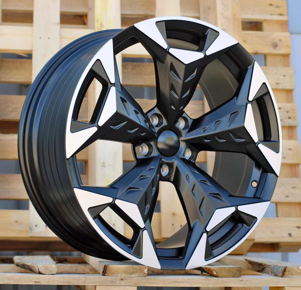 Alu kola pro Cupra YF5717 8x18 5x112 ET38 57.1 Black Polished Half Matt