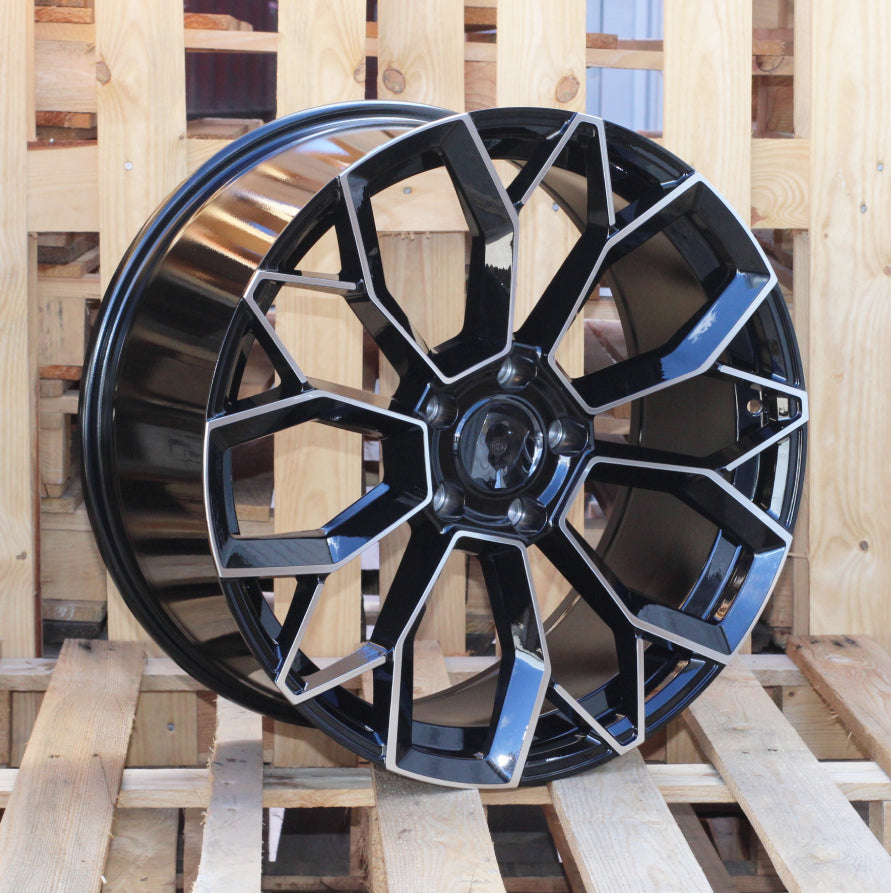 Alu kola pro Porsche H5083 10x21 5x130 ET50 71.6 Black Polished