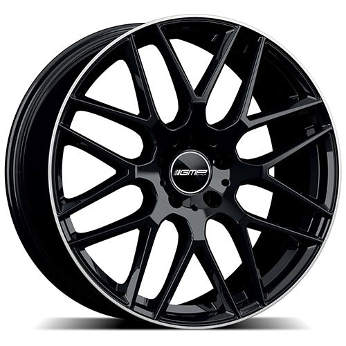 Alu kola GMP Berghem 10x21 5x112 ET50 66.6 black diamond lip