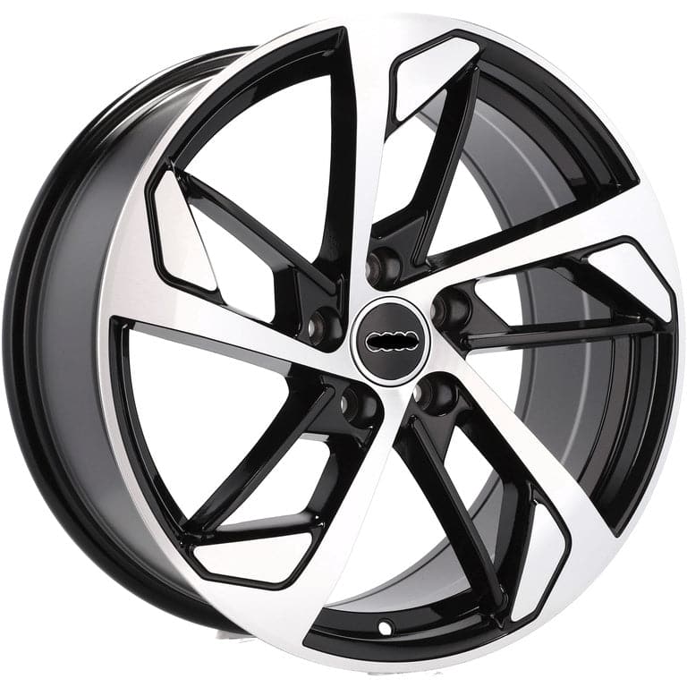 Alu kola pro Audi XE139 9.5x22 5x112 ET26 66.6 Black Polished | Wheelsup.cz