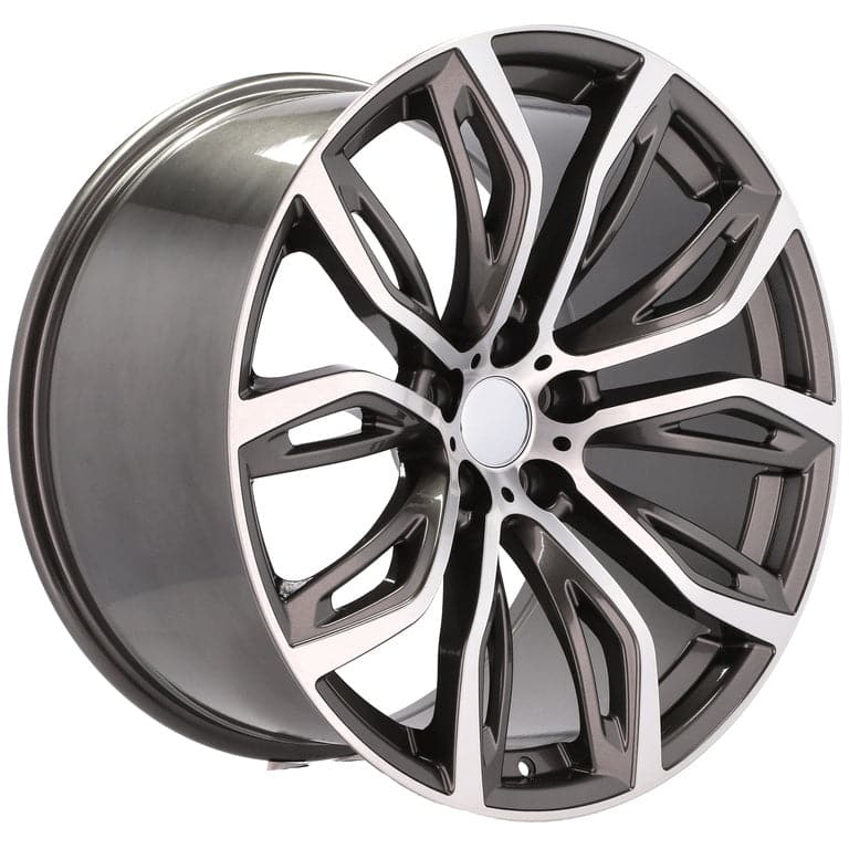 Alu kola pro BMW A5040 10.5x21 5x120 ET45 74.1 Grey Polished