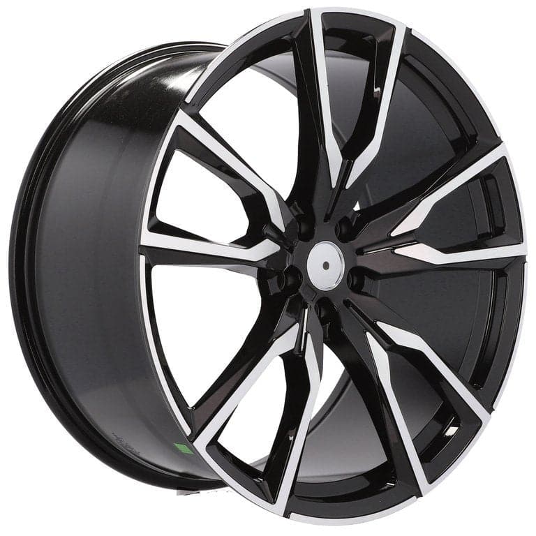 Alu kola pro BMW FE221 9.5x22 5x112 ET32 66.6 Black Polished | Wheelsup.cz