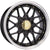 Alu kola HAXER HX025 10x18 5x112 ET15 74.1 Black Half Matt & Polished Lip