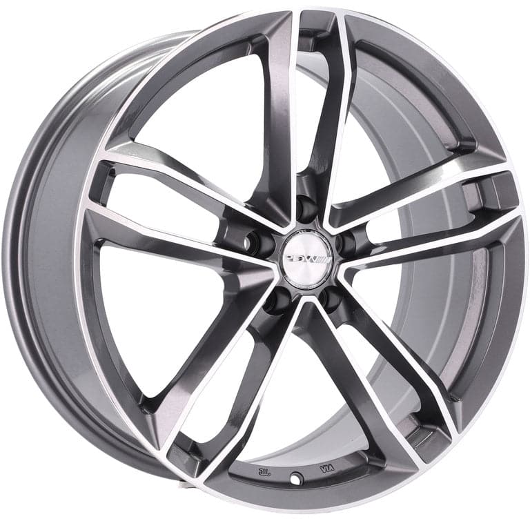 Alu kola Racing Line D5276 8x18 5x100 ET40 73.1 Grey Polished | Wheelsup.cz
