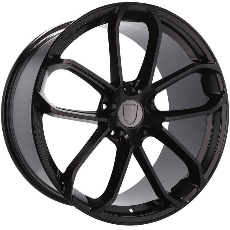 Alu kola pro Porsche H5084 8.5x20 5x130 ET50 71.6 Black Half Matt | Wheelsup.cz