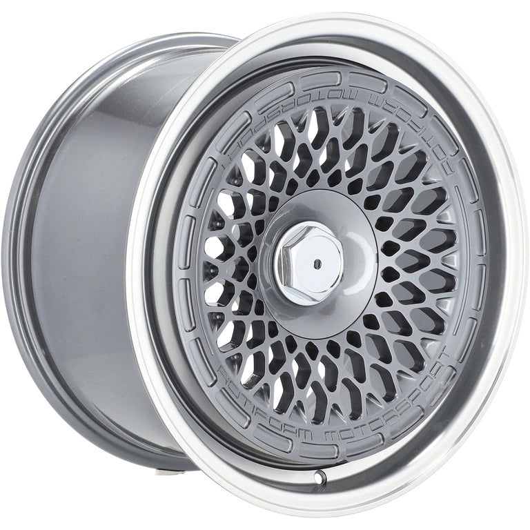 Alu kola Racing Line 1308B 9.5x18 5x112 ET35 72.6 Gun Metal & Polished Lip | Wheelsup.cz