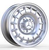 Alu kola pro Mercedes A1370 6x14 5x112 ET25 Silver Shining