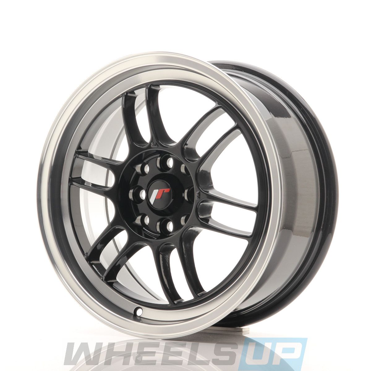 Alu kola Japan Racing JR7 16x7 ET38 4x100/114 Gloss Black w/Machined Lip WheelsUp