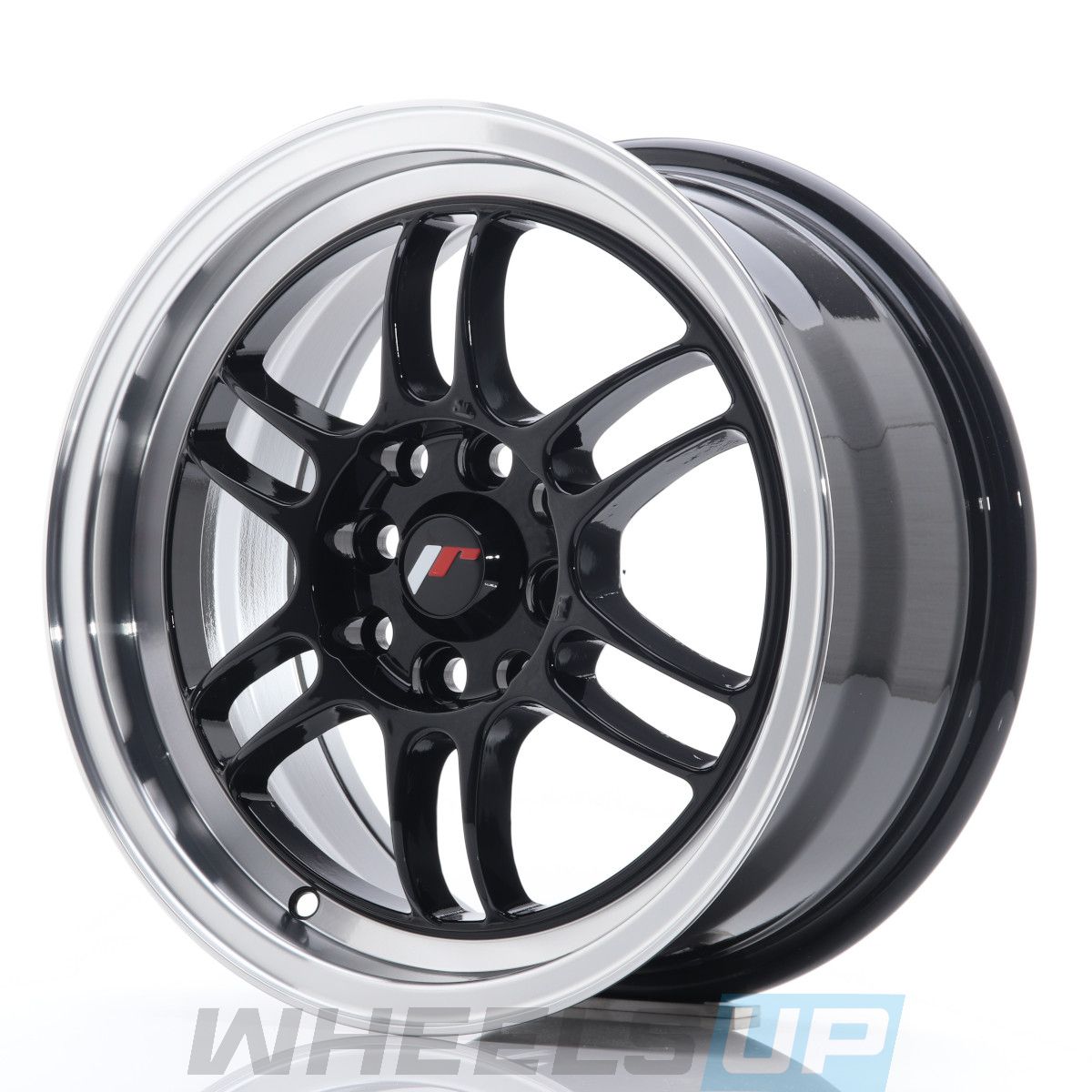Alu kola Japan Racing JR7 15x7 ET38 4x100/114 Glossy Black w/Machined Lip WheelsUp