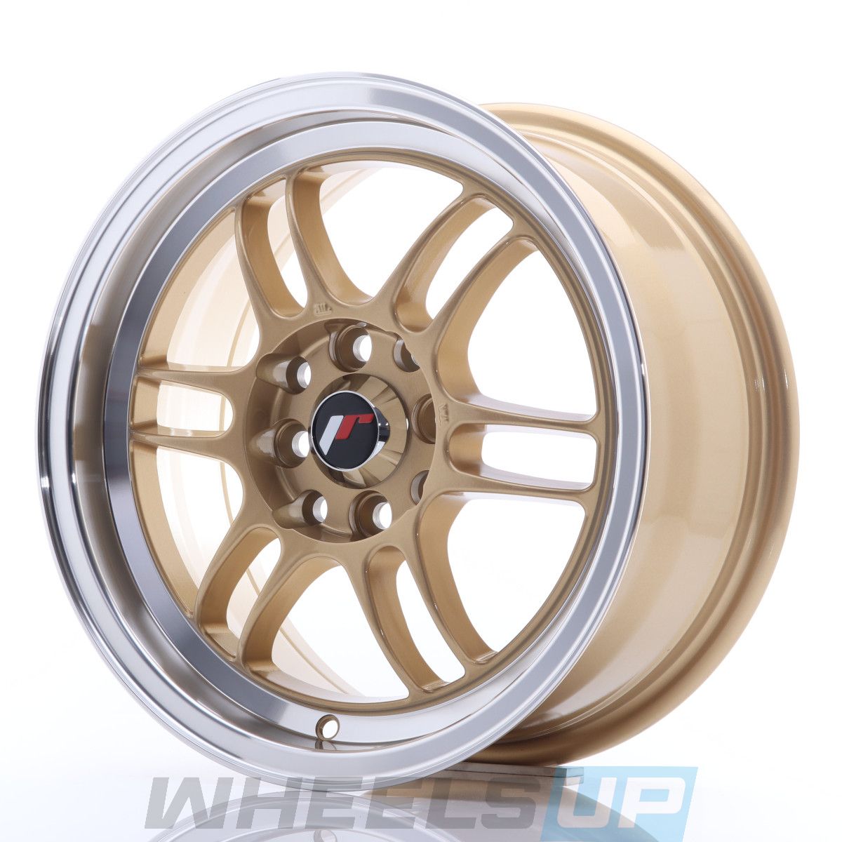 Alu kola Japan Racing JR7 15x7 ET38 4x100/114 Gold w/Machined Lip WheelsUp