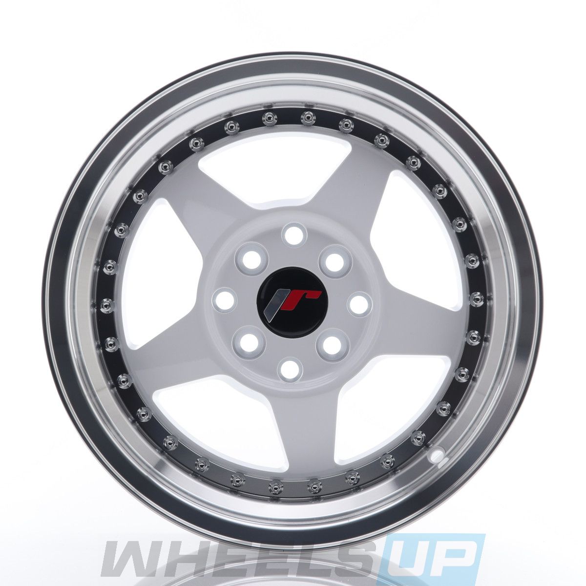 Alu kola Japan Racing JR6 15x7 ET25 4x100/108 White w/Machined Lip WheelsUp