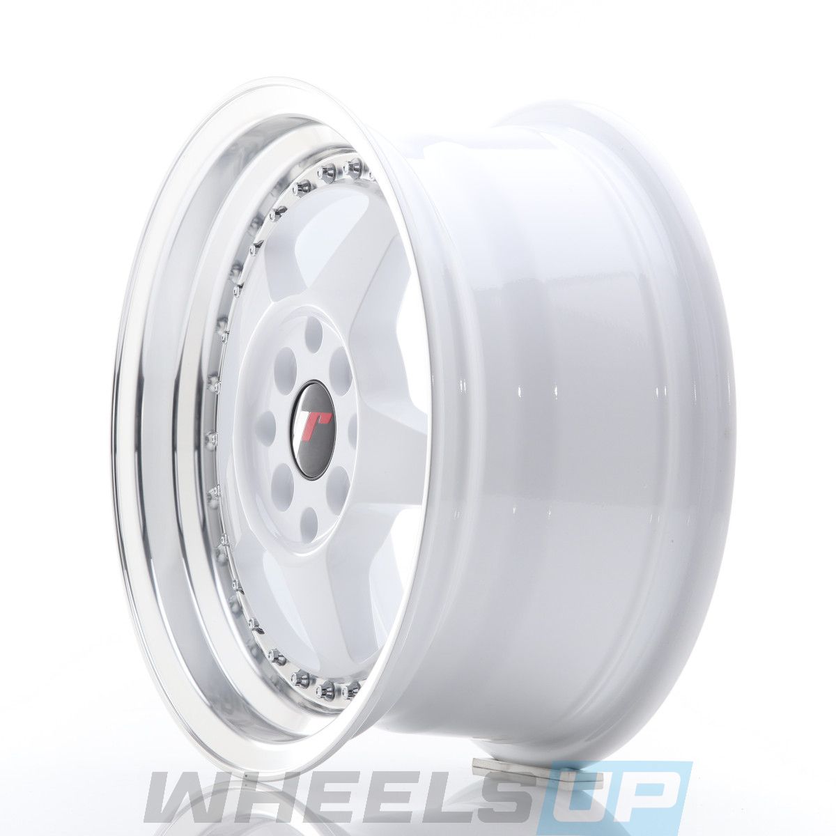 Alu kola Japan Racing JR6 15x7 ET25 4x100/108 White w/Machined Lip WheelsUp