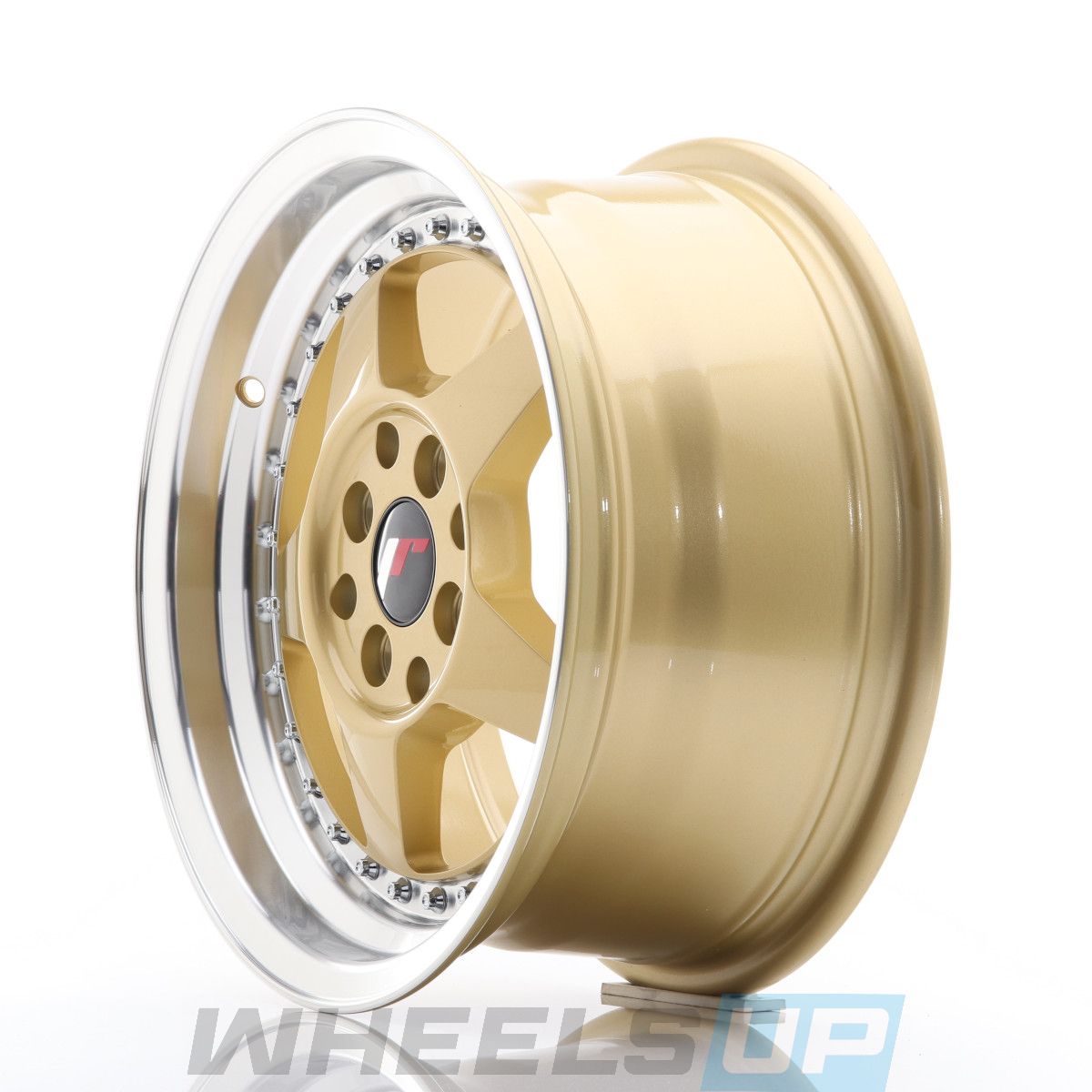 Alu kola Japan Racing JR6 17x9 ET20-35 BLANK Gold w/Machined Lip WheelsUp
