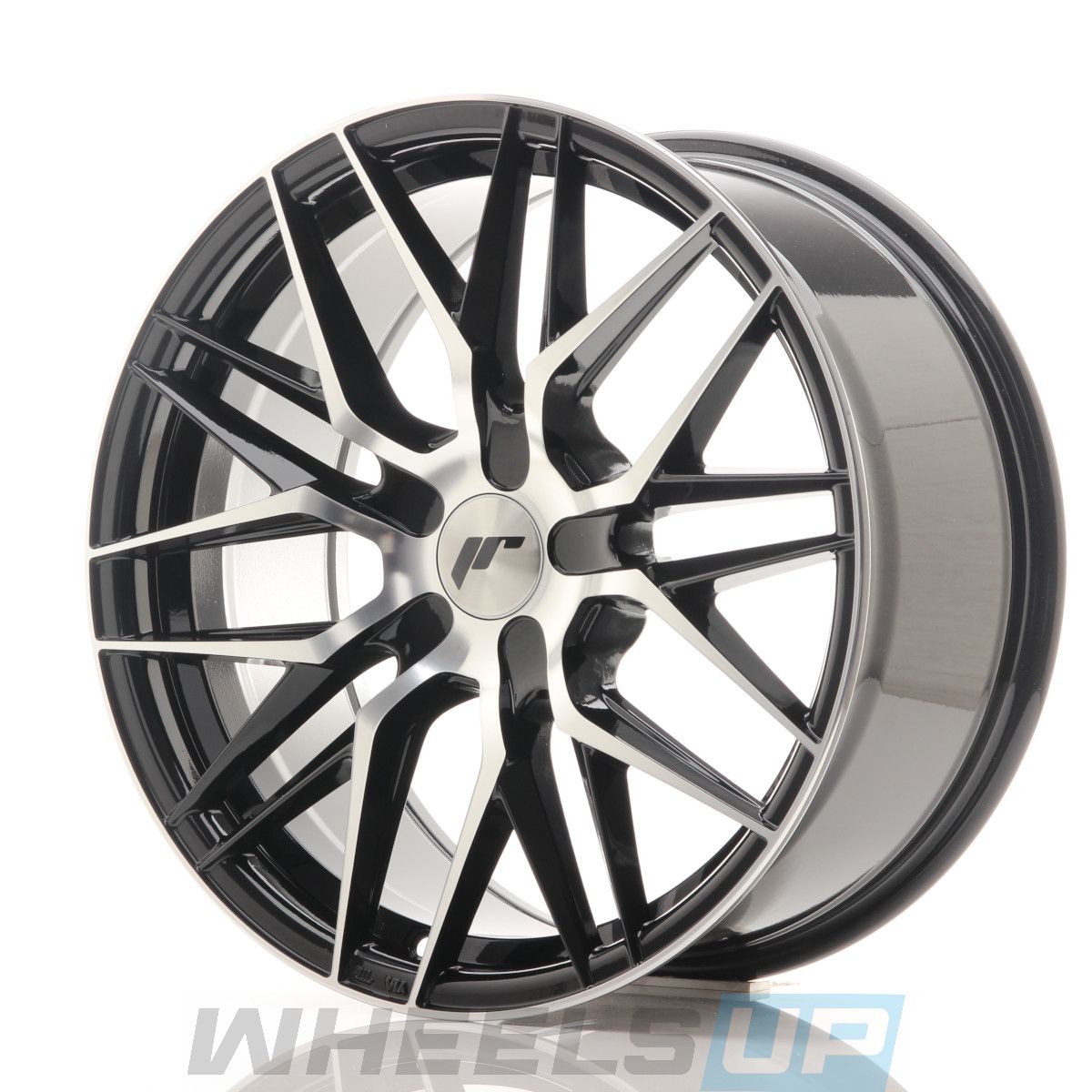 Alu kola Japan Racing JR28 17x8 ET25-40 BLANK Gloss Black Machined Face WheelsUp