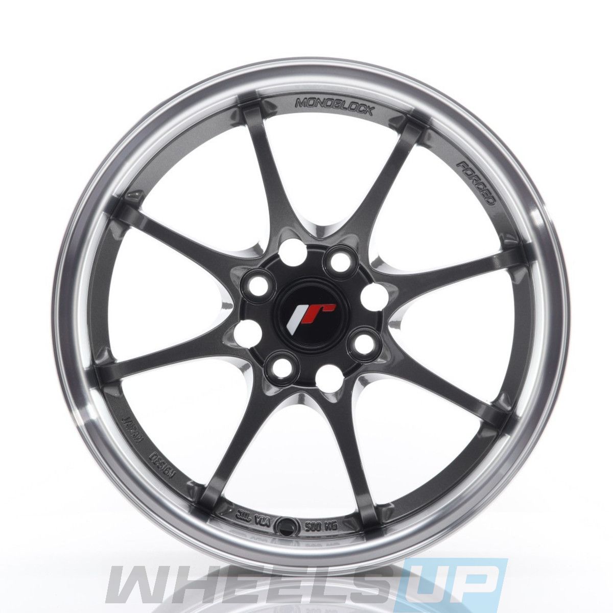 Alu kola Japan Racing JR5 15x7 ET35 4x100 Gun Metal w/Machined Lip WheelsUp