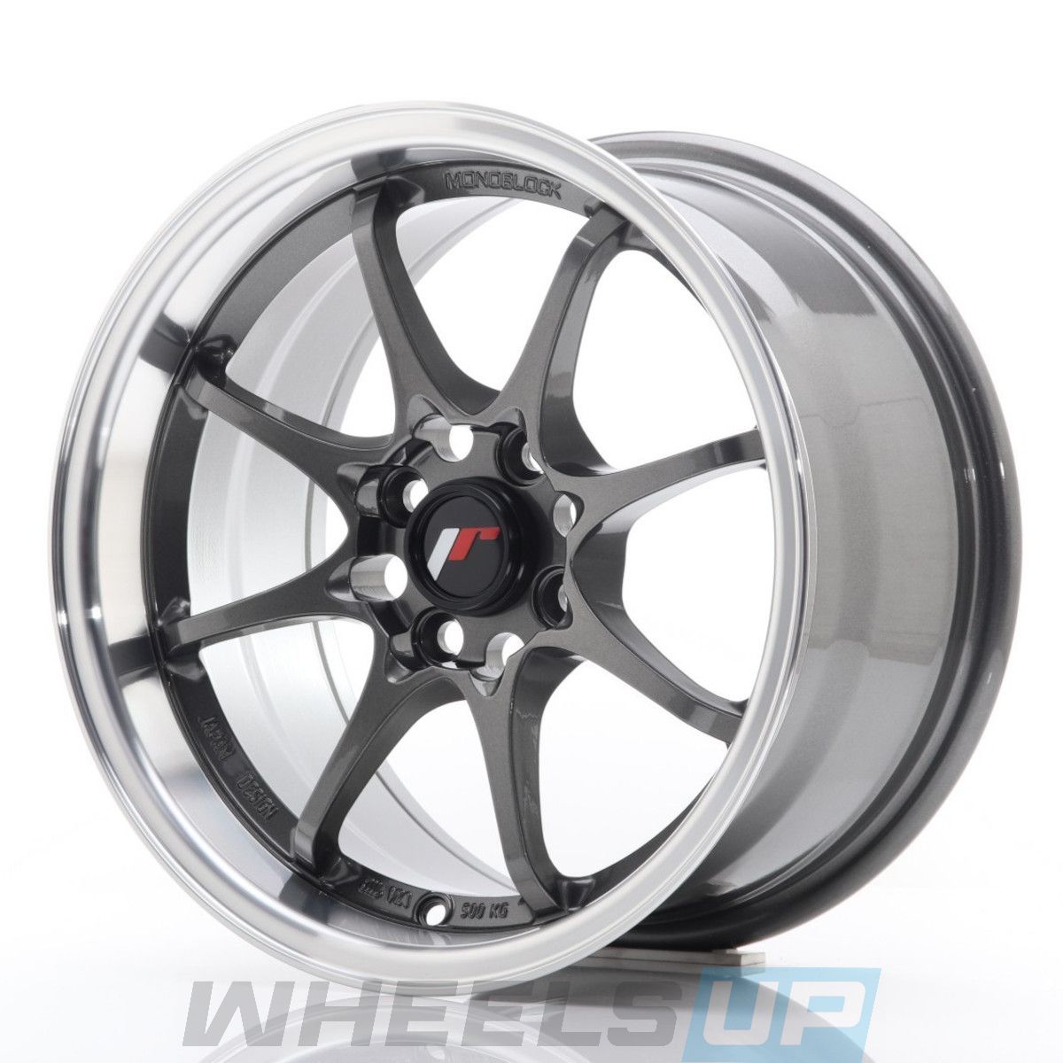 Alu kola Japan Racing JR5 15x8 ET28 4x100 Gun Metal w/Machined Lip WheelsUp