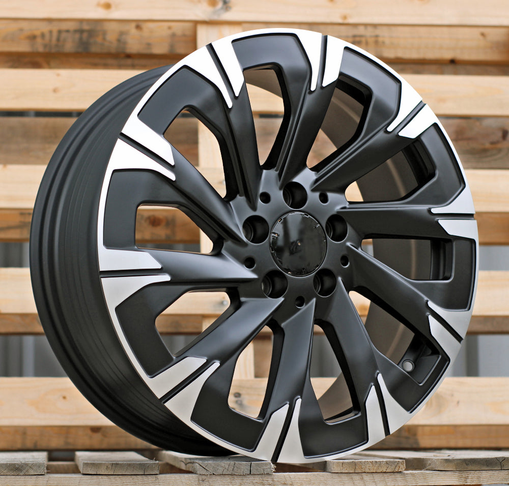 Alu kola pro Mercedes IN3519F 7.5x18 5x112 ET52 66.6 Black Polished Half Matt