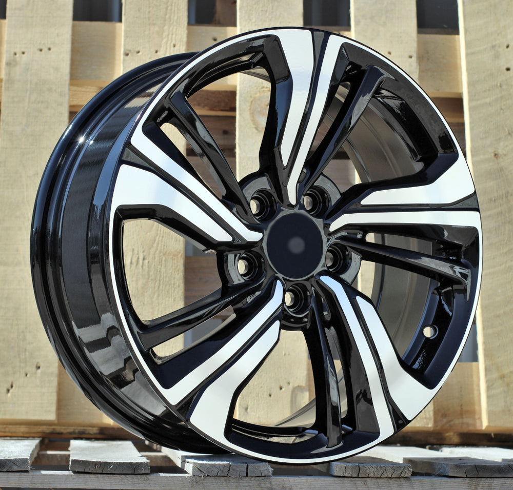 Alu kola pro Honda B5385 7x17 5x114.3 ET45 64.1 Black Polished