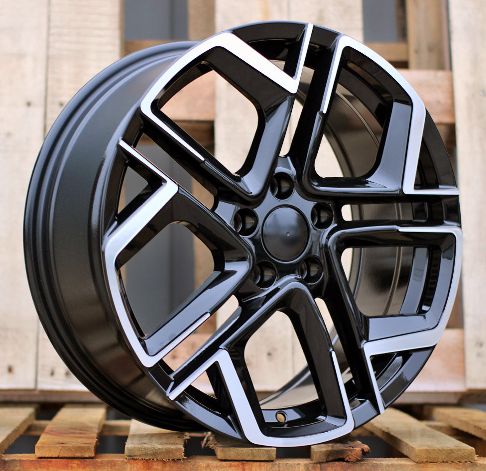 Alu kola pro Volkswagen Y1243 8.5x20 5x112 ET38 57.1 Black Polished Half Matt