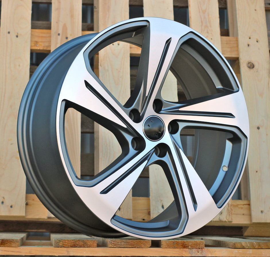 Alu kola pro Audi YS1270 8x19 5x112 ET40 66.6 Grey Polished Matt