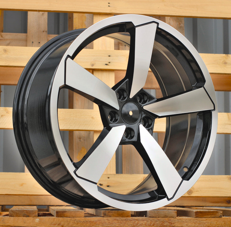 Alu kola pro Audi F9781 8.5x19 5x112 ET40 66.6 Black Polished