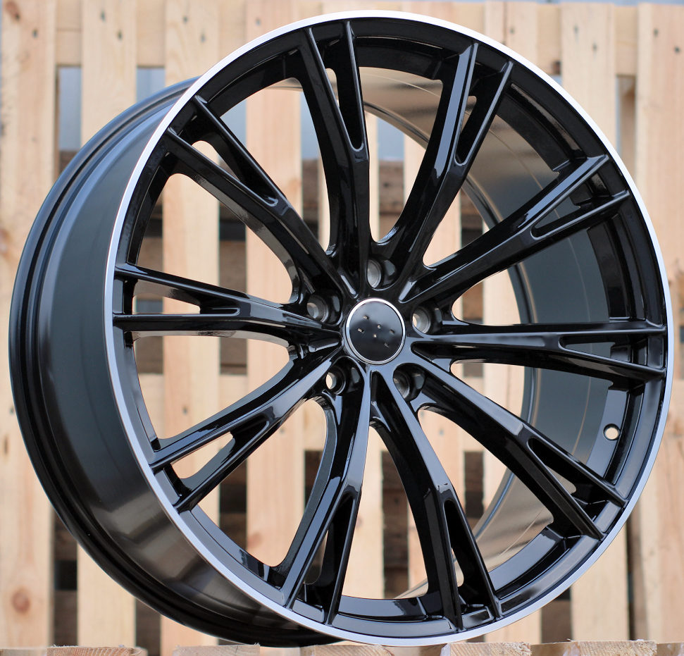 Alu kola pro Audi H5060 9x20 5x112 ET30 66.6 Black & Polished Lip