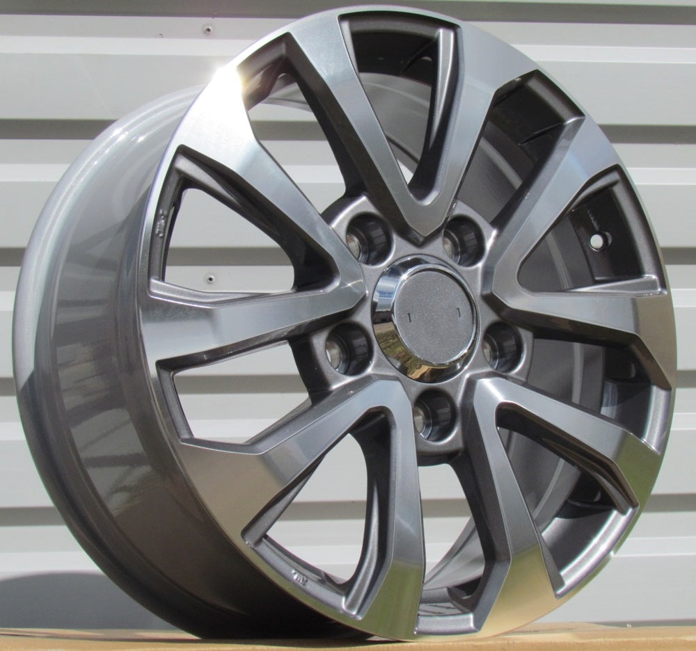 Alu kola pro Toyota B1156 8x18 5x150 ET60 110.5 Grey Polished