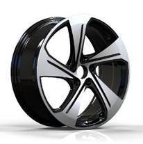 Alu kola pro Audi YS1270 8x18 5x112 ET46 Black Polished
