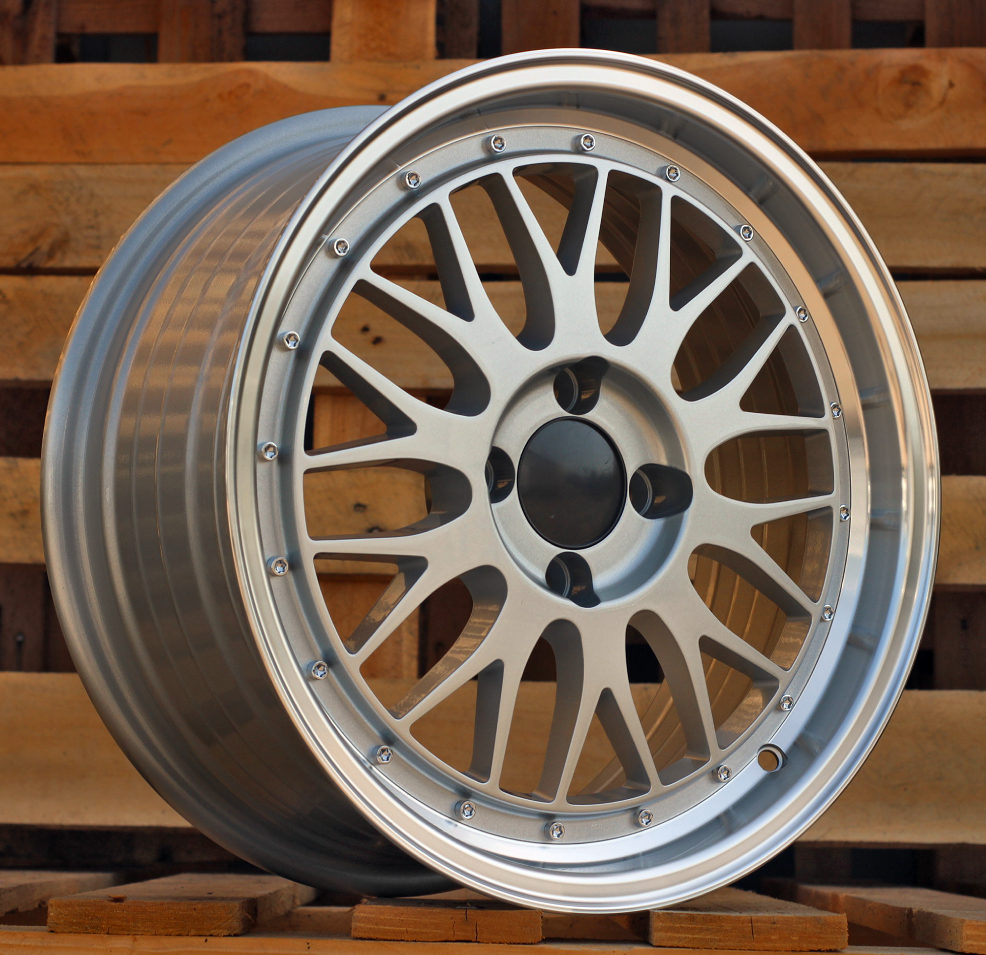 Alu kola pro Racing Line A1025 7.5x17 4x100 ET35 67.1 Silver & Polished Lip