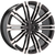 Alu kola pro Land Rover 3S1066 9.5x24 5x120 ET40 72.6 Black Polished