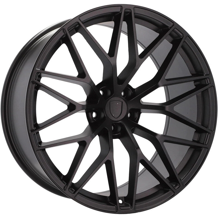 Alu kola pro Porsche 3S1067 10.5x20 5x130 ET64 71.6 Black Half Matt | Wheelsup.cz