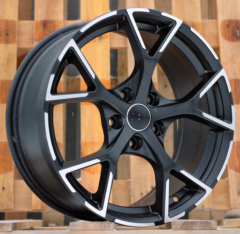 Alu kola Audi 3S599 7.5x17 5x100 ET42 Black Polished Half Matt-Alu kola-WheelsUp