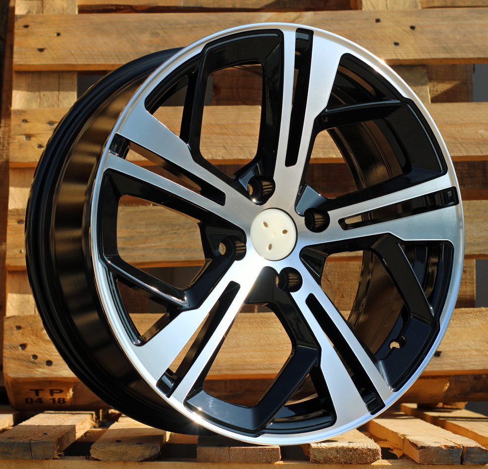 Alu kola pro Peugeot Y1206 7x16 4x108 ET25 65.1 Black Polished | Wheelsup.cz