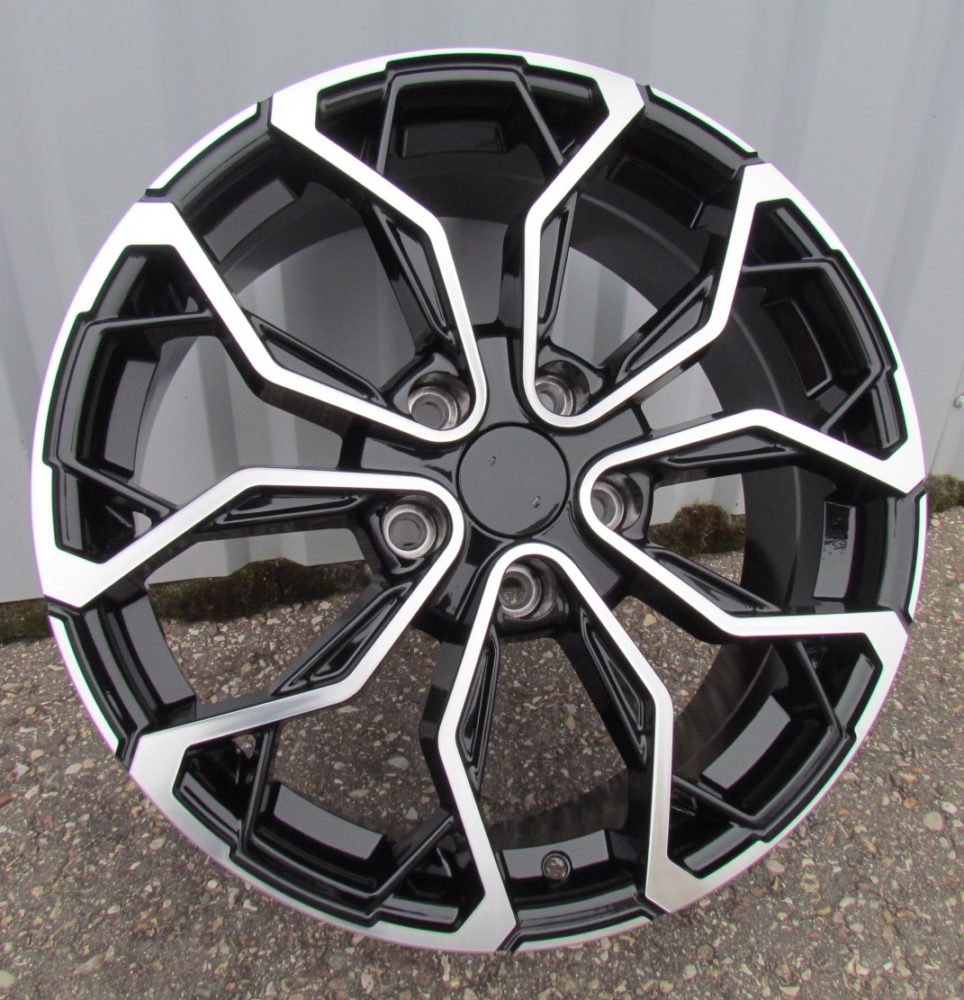 Alu kola pro Renault XF260 7x17 5x114.3 ET43 Black Polished