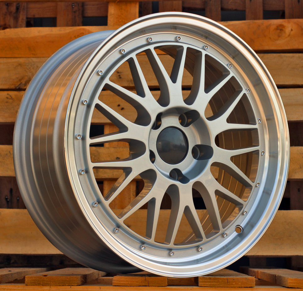 Alu kola pro Racing Line A1025 7.5x17 5x120 ET15 Silver & Polished Lip | Wheelsup.cz