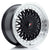 Alu kola Japan Racing JR9 16x7,5 ET25 4x100/108 Gloss Black w/Machined Lip