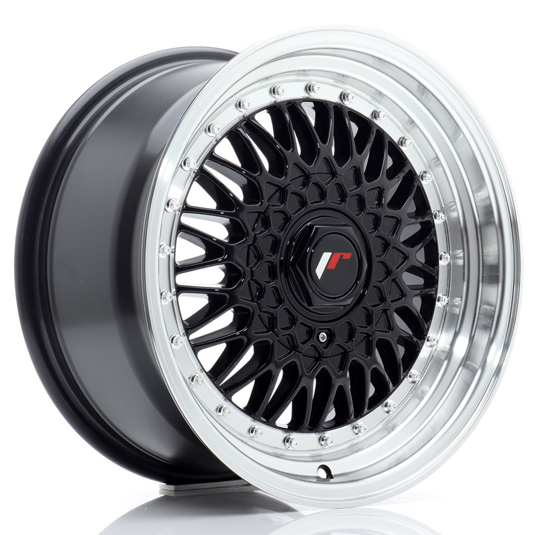 Alu kola Japan Racing JR9 16x8 ET25 BLANK Gloss Black w/Machined Lip-Alu kola-WheelsUp
