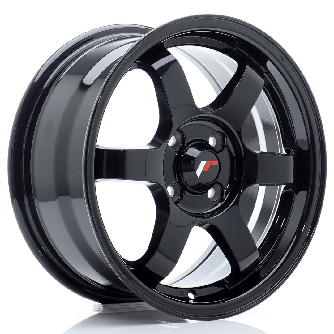 Alu kola Japan Racing JR3 15x7 ET25 4x100 Gloss Black-Alu kola-WheelsUp