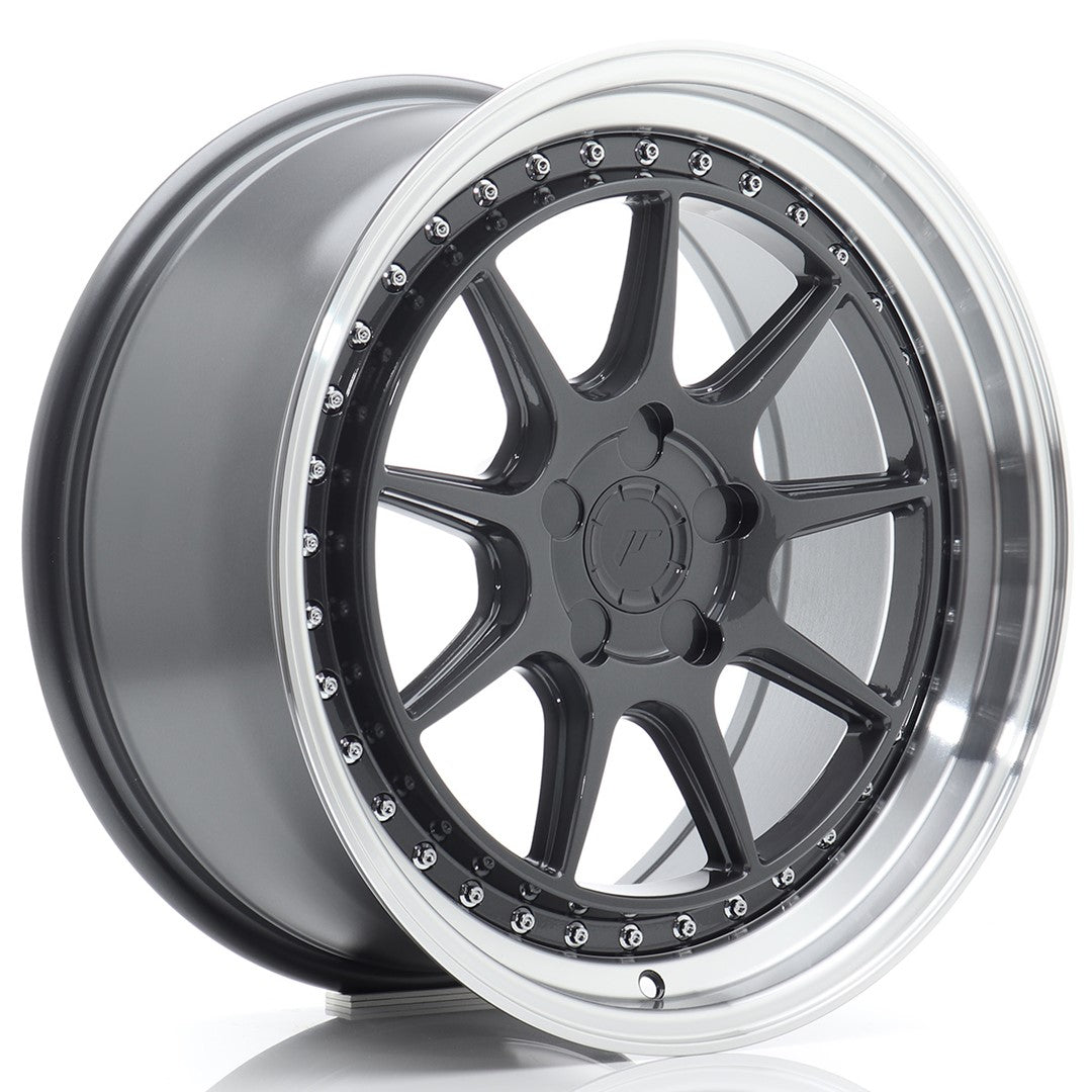 Alu kola Japan Racing JR47 18x8,5 ET15-35 5H BLANK Hyper Gray w/ Machined Lip