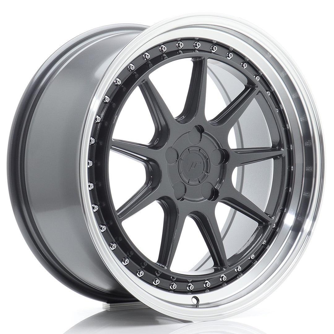 Alu kola Japan Racing JR47 19x8,5 ET15-35 5H BLANK Hyper Gray w/ Machined Lip