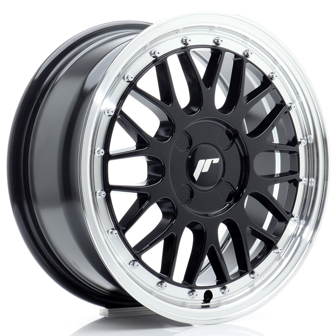Alu kola Japan Racing JR23 16x7 ET20-45 4H BLANK Gloss Black w/Machined Lip
