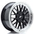 Alu kola Japan Racing JR23 18x8 ET20-42 4H BLANK Gloss Black w/ Machined Lip